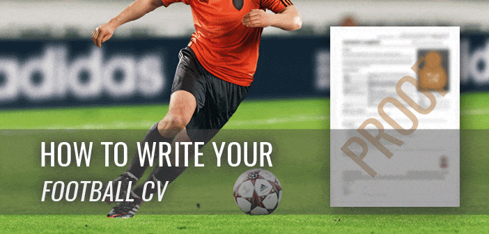 football cv  how to write a football cv 2018  template
